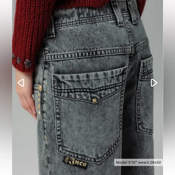 JNCO | Gambler Jeans Black Vintage Wide-leg Baggy | 23” Opening | 28 x 30 New - Picture 5 of 16